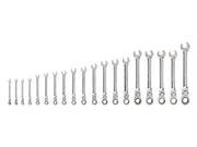 Flex Head 12-Point Ratcheting Combination Wrench Set, 19-Piece (6-24 mm)