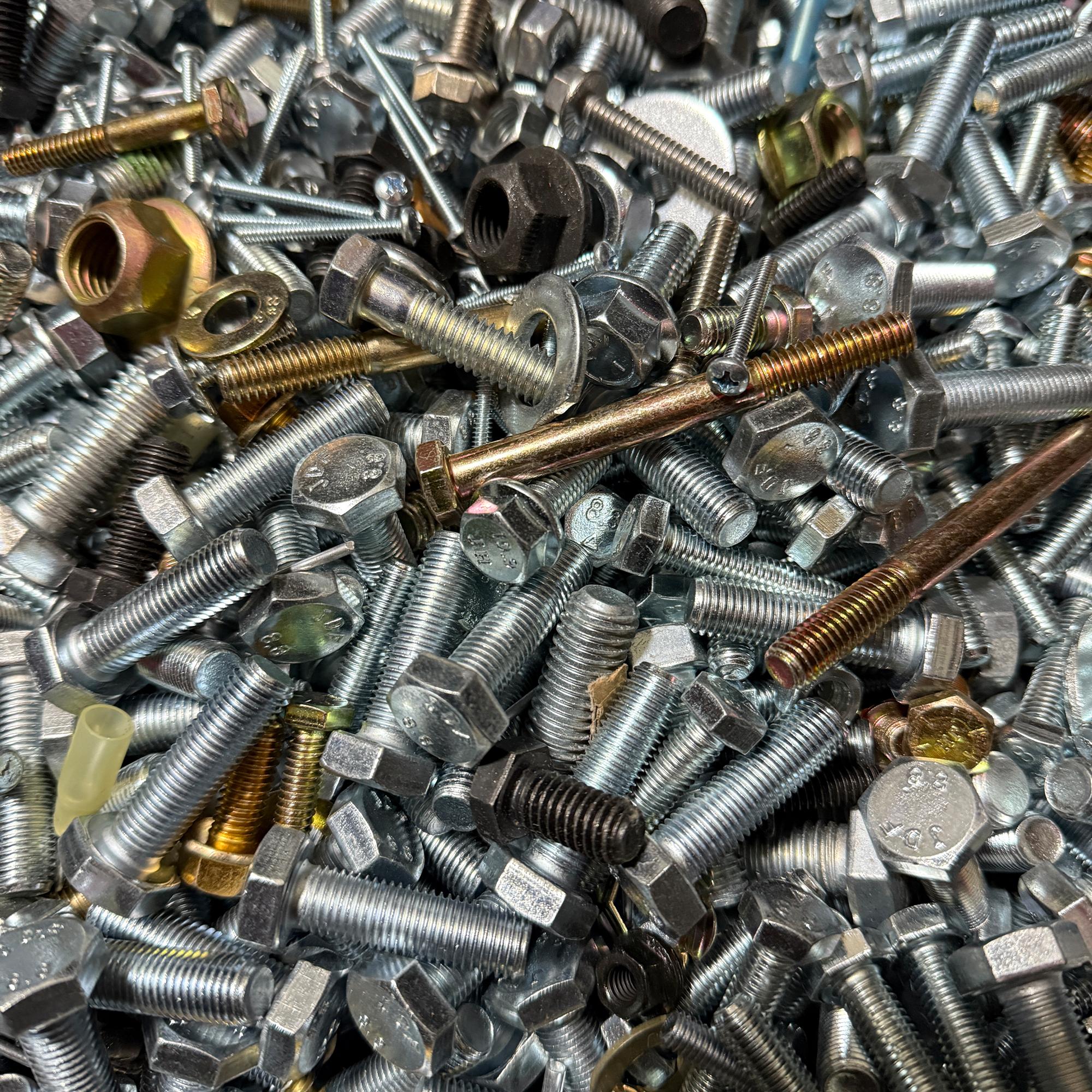 14, 28, or 42LBS Miscellaneous Assorted Bolts, Screws, Flange, Nuts, Pins, Washers, & More! Mystery Pack!