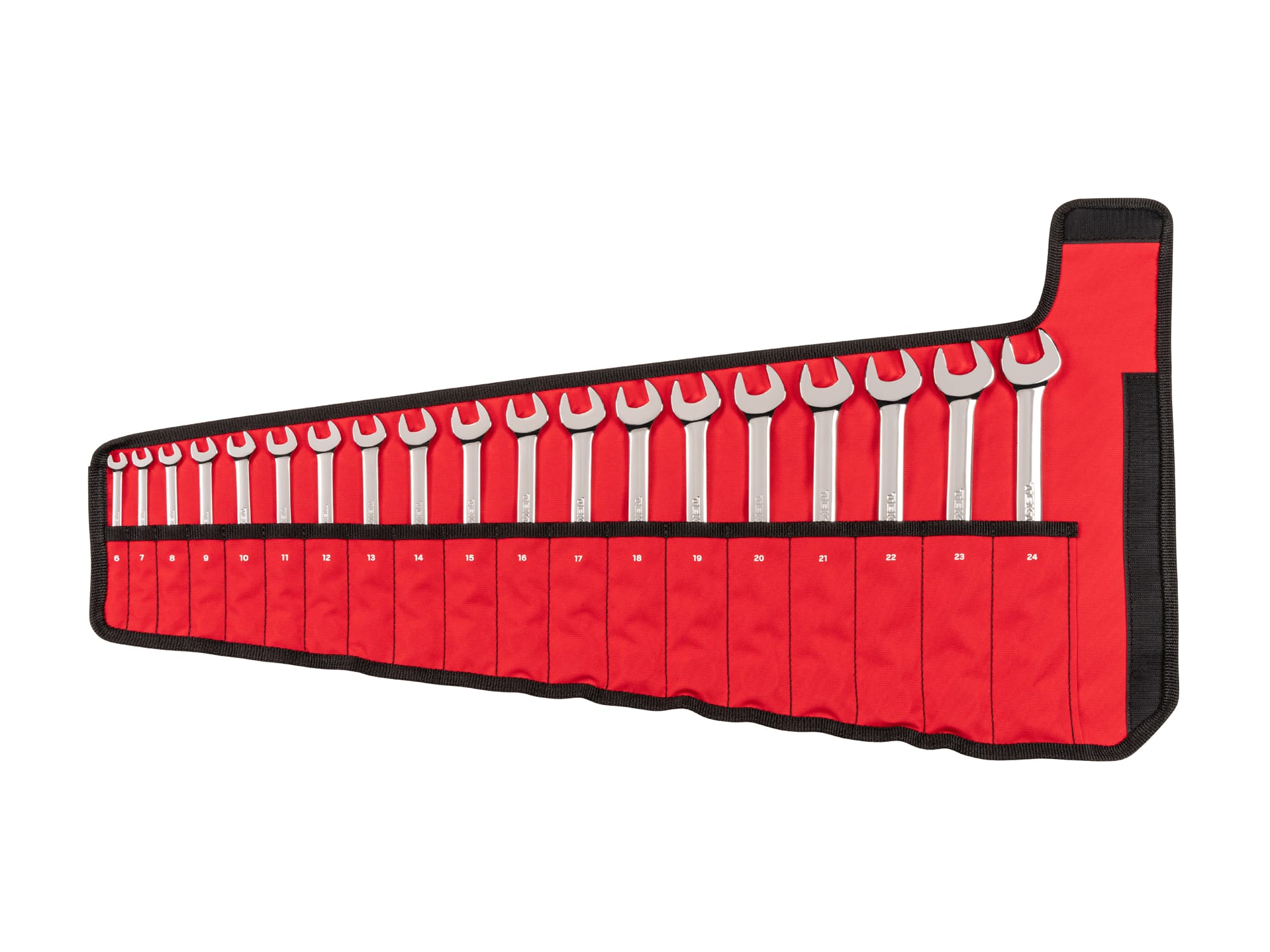 Combination Wrench Set with Roll, 19-Piece (6 - 24 mm)