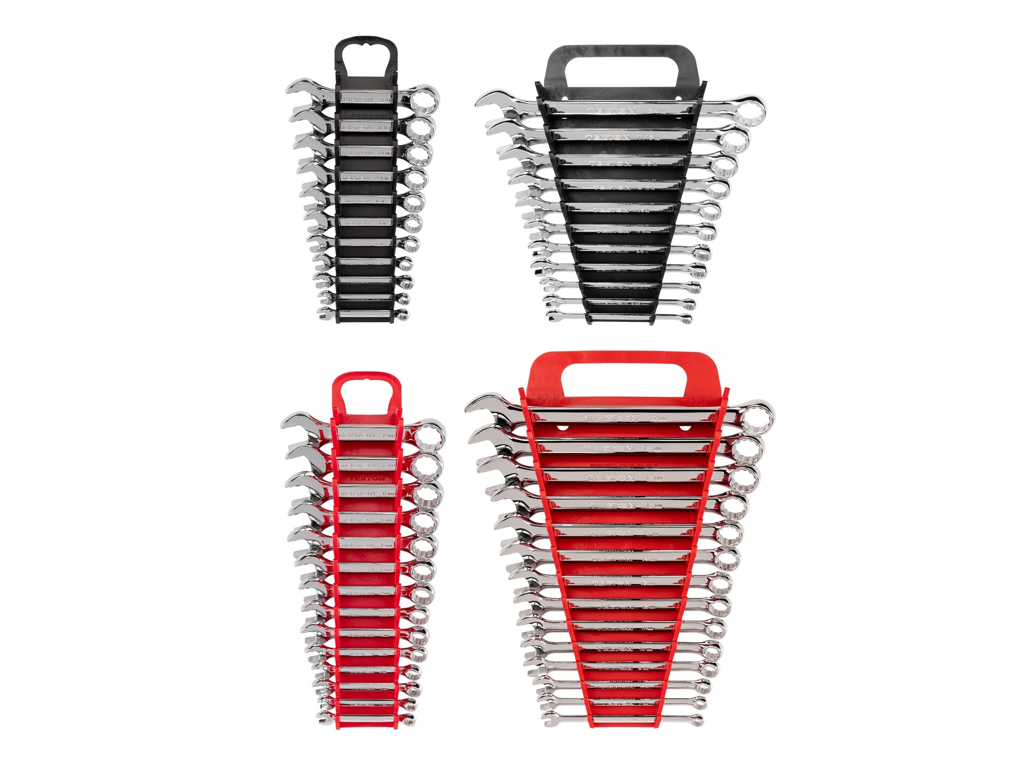 Stubby and Standard Length Combination Wrench Set with Holders, 50-Piece (1/4-3/4 in., 6-19 mm)