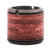 1"-8 x 1-3/8"-12 Carbon Steel Standard Wall Thread Insert for Metal w/ Red Loctite
