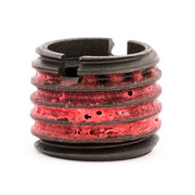 5/8"-18 x 7/8"-9 Carbon Steel Standard Wall Thread Insert for Metal w/ Red Loctite