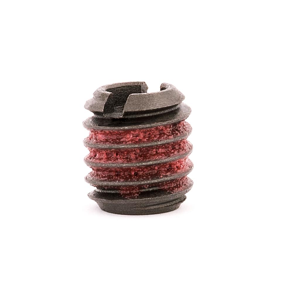 #10-32 x 3/8"-16 Carbon Steel Standard Wall Thread Insert for Metal w/ Red Loctite