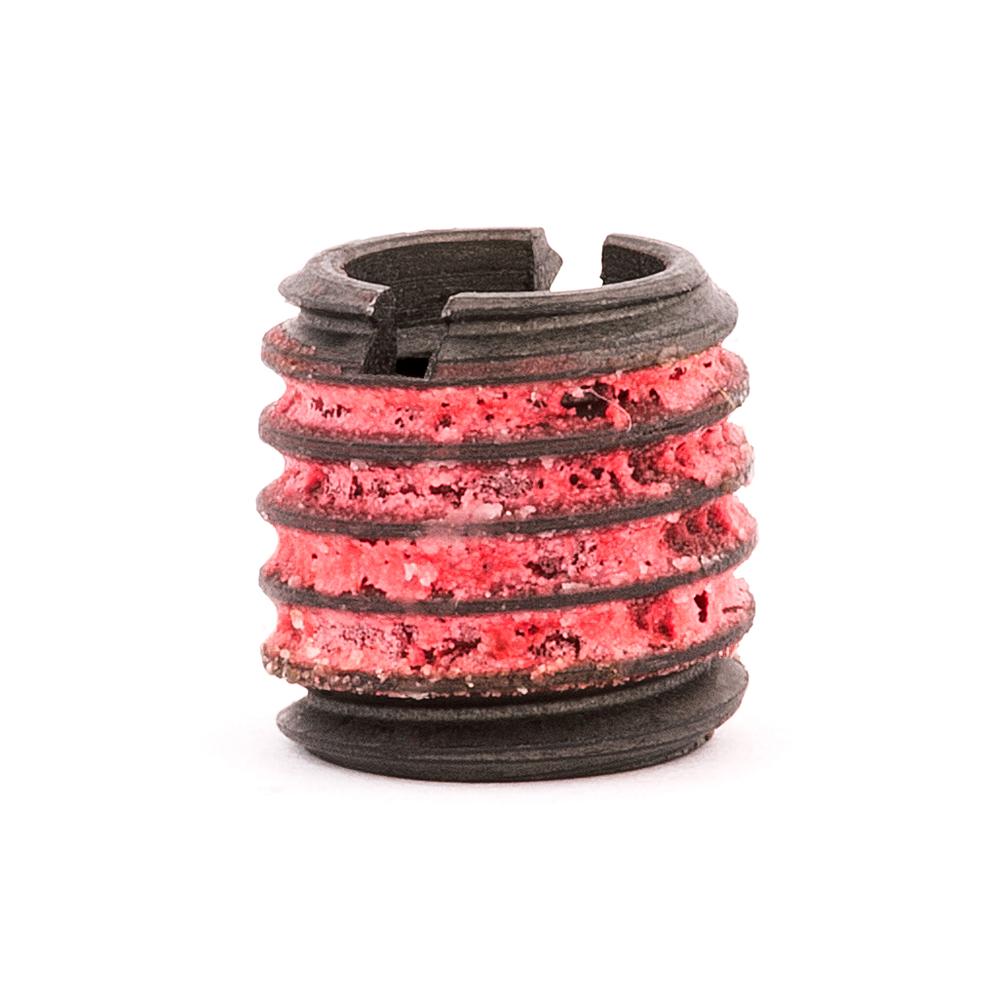 M8-1.25 x M12-1.75 Carbon Steel Standard Wall Thread Insert for Metal w/ Red Loctite