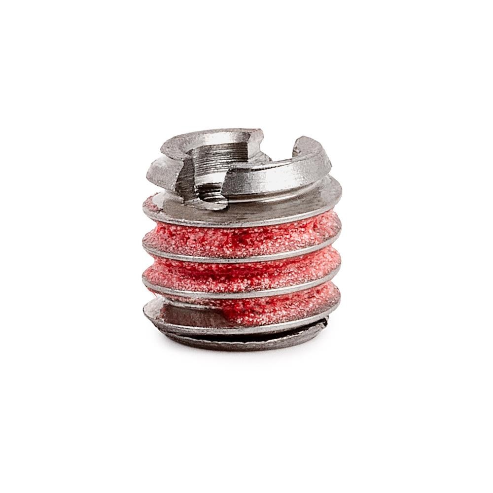 #8-32 x 5/16"-18 Stainless Steel Standard Wall Thread Insert for Metal w/ Red Loctite