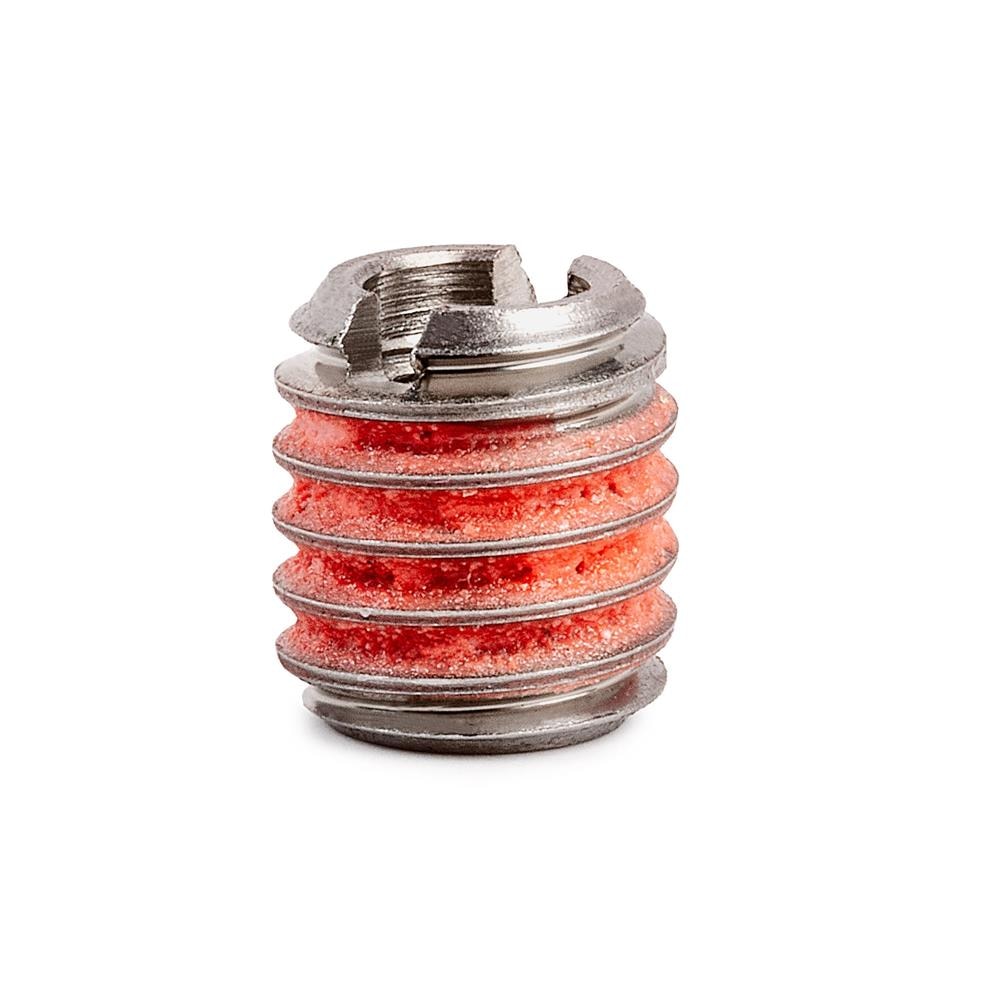 M5-0.8 x M8-1.25 Stainless Steel Standard Wall Thread Insert for Metal w/ Red Loctite