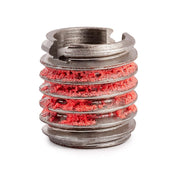 7/16"-14 x 5/4"-11 Stainless Steel Standard Wall Thread Insert for Metal w/ Red Loctite