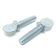 #10-32x3/4" Spade Shoulder Type Thumb Screws Zinc