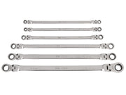 Long Flex Head 12-Point Ratcheting Box End Wrench Set, 6-Piece (1/4-13/16 in.)