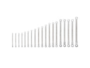Long Fixed/Flex Head 12-Point Ratcheting Box End Wrench Set, 19-Piece (6-24 mm)