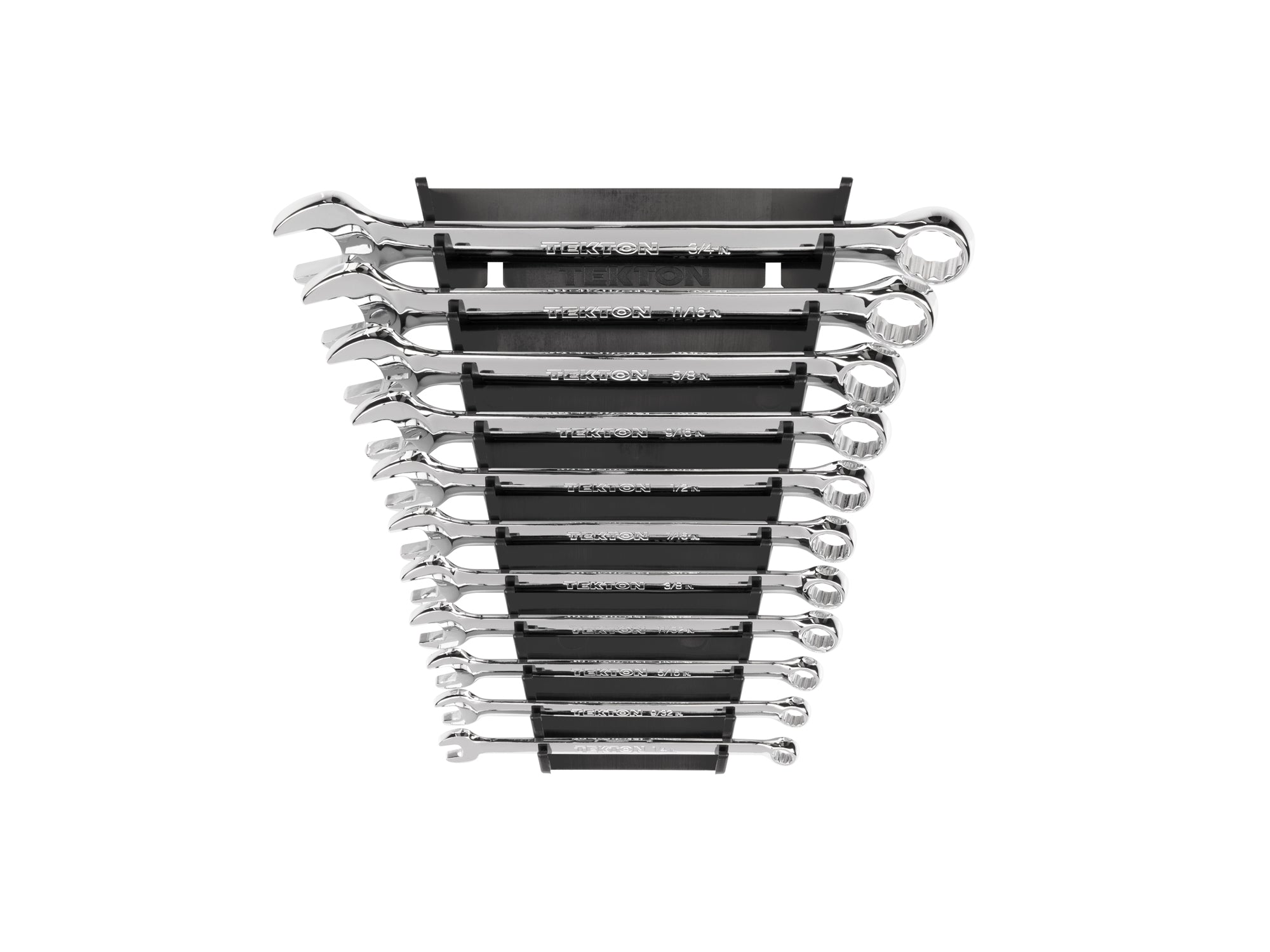 Combination Wrench Set with Rack, 11-Piece (1/4-3/4 in.)
