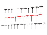 Ball End Hex and Star T-Handle Key Set, 34-Piece (5/64 - 3/8 in., 2 - 10 mm, T6 - T50)