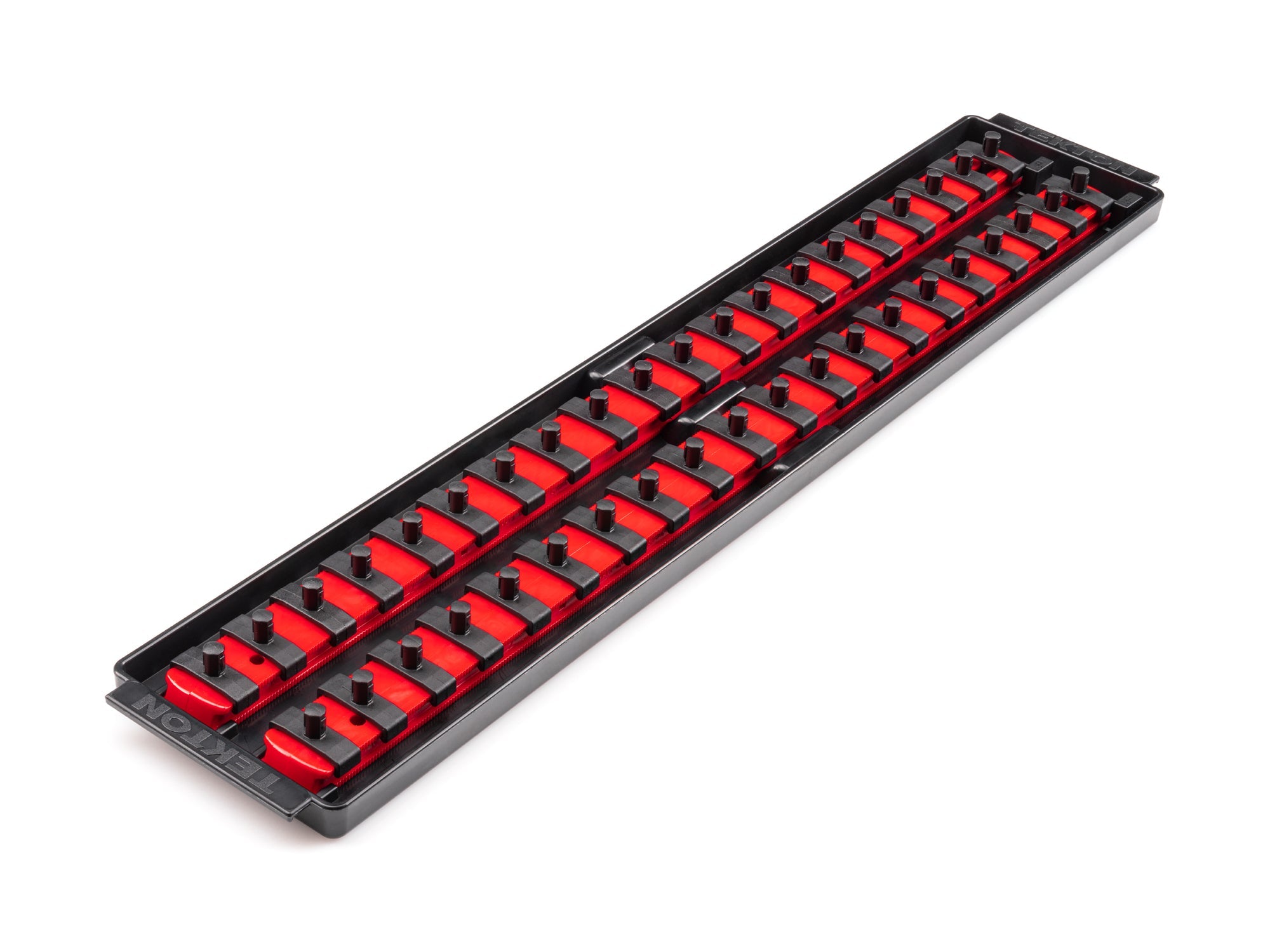1/4 Inch Drive 2-Rail Socket Organizer Set, Red (40-Tool)
