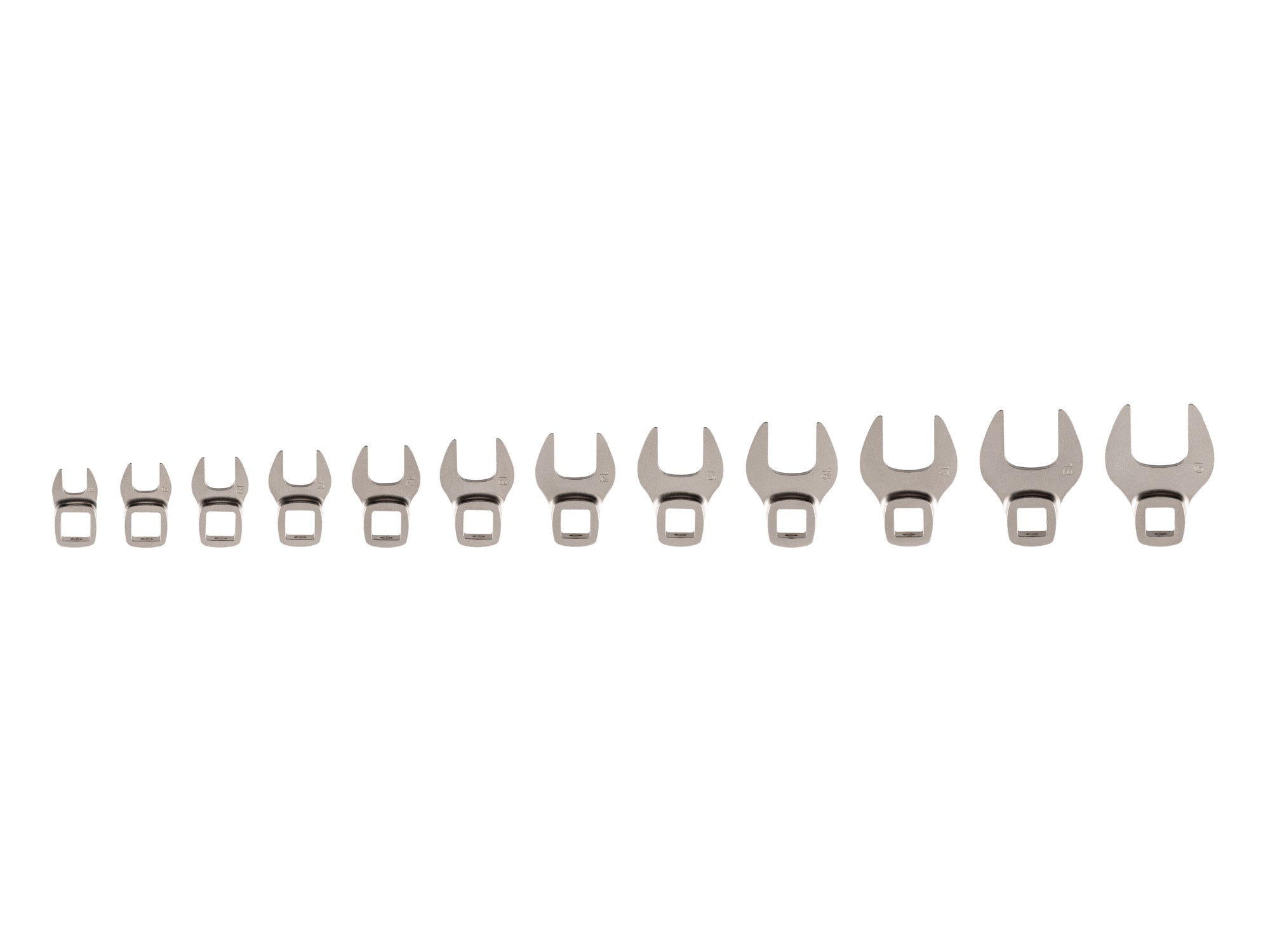 3/8 Inch Drive Crowfoot Wrench Set, 12-Piece (8 - 19 mm)