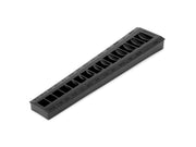14-Tool 3/8 Inch Drive Flare Nut Crowfoot Wrench Organizer Rack, Black (5/16 - 1-1/16 in.)