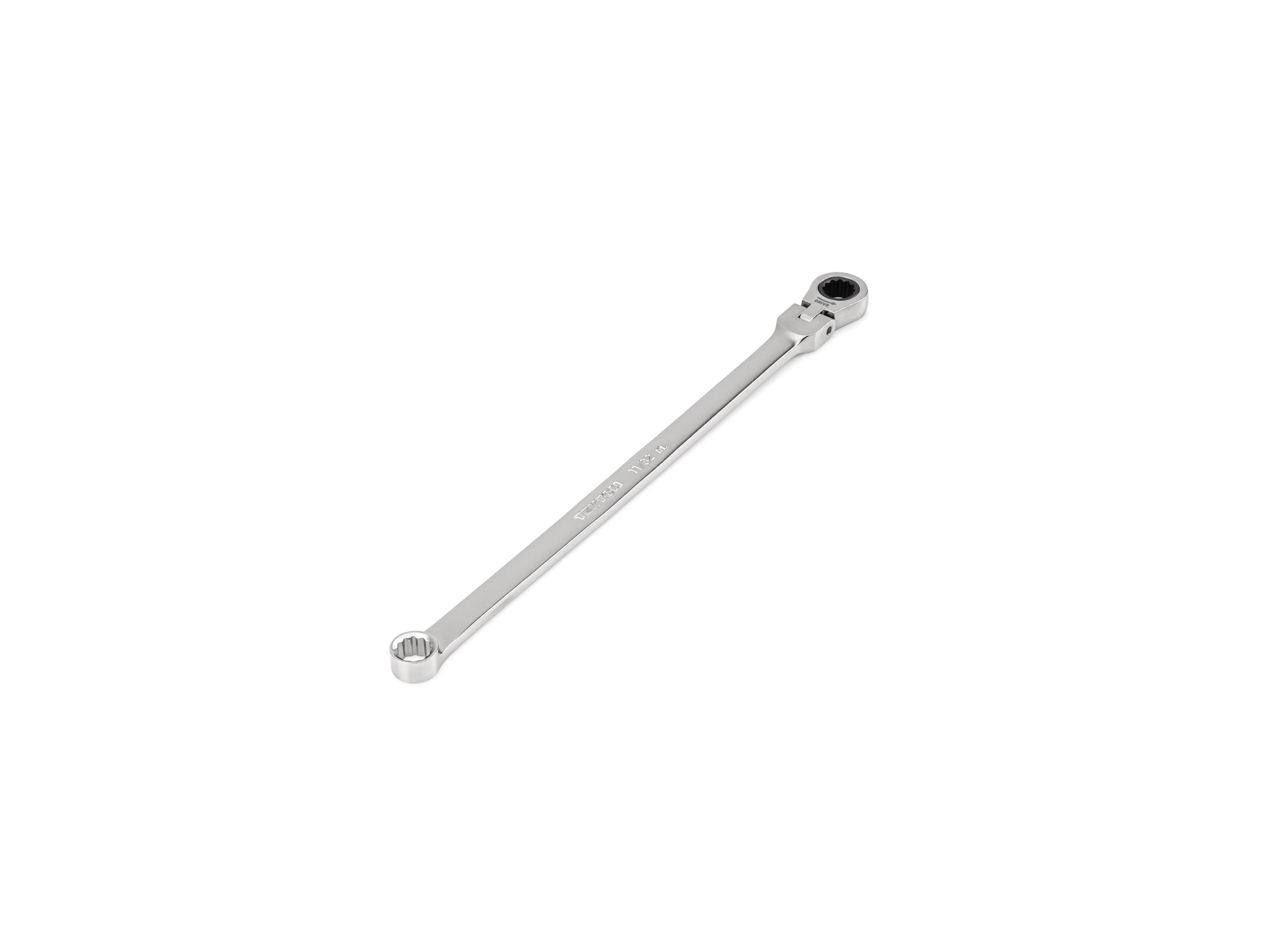 11/32 Inch Long Fixed/Flex Head 12-Point Ratcheting Box End Wrench