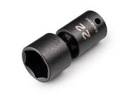 3/8 Inch Drive x 22 mm Shallow 6-Point Universal Joint Impact Socket