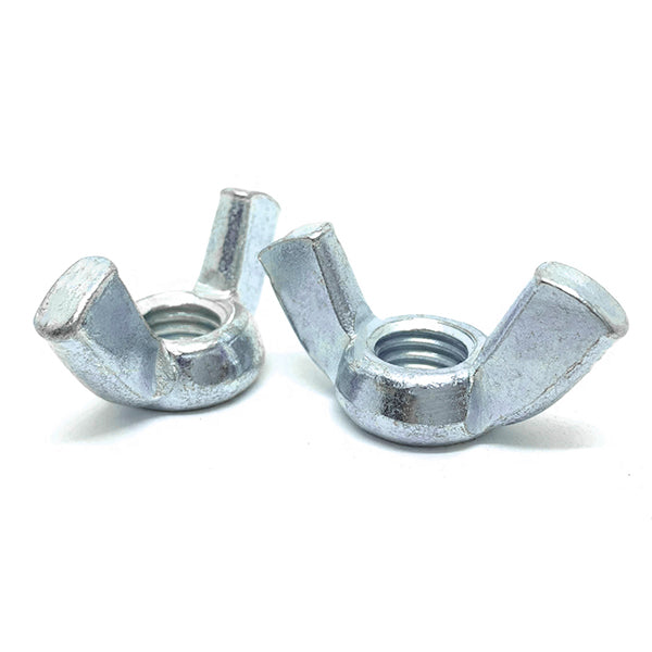 M5-0.8 Steel Wing Nuts Zinc Clear