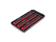 1/4 Inch Drive 3-Rail Socket Organizer Set, Red (39-Tool)