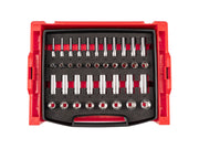 3/8 Inch Drive Shallow and Deep 6-Point Socket Set with Open Top Drawer and Rack, 38-Piece (6 - 24 mm)
