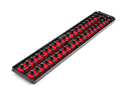 3/8 Inch Drive 2-Rail Socket Organizer Set, Red (40-Tool)