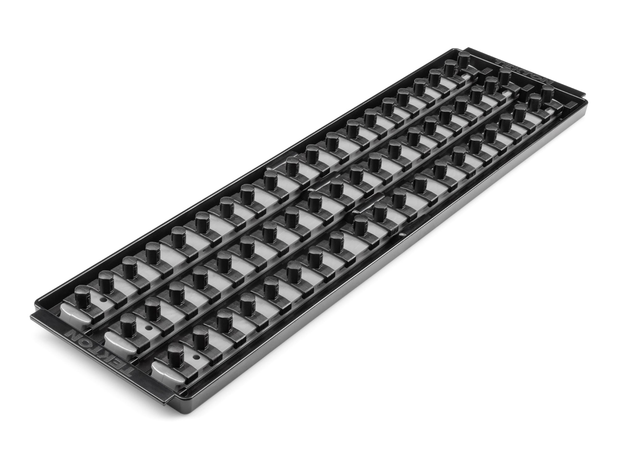 3/8 Inch Drive 3-Rail Socket Organizer Set, Gray (60-Tool)