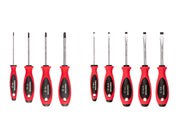 Phillips and Slotted Screwdriver Set - 4 Inch Shanks, 9-Piece (#0 - #3, 1/8 - 3/8 in.)