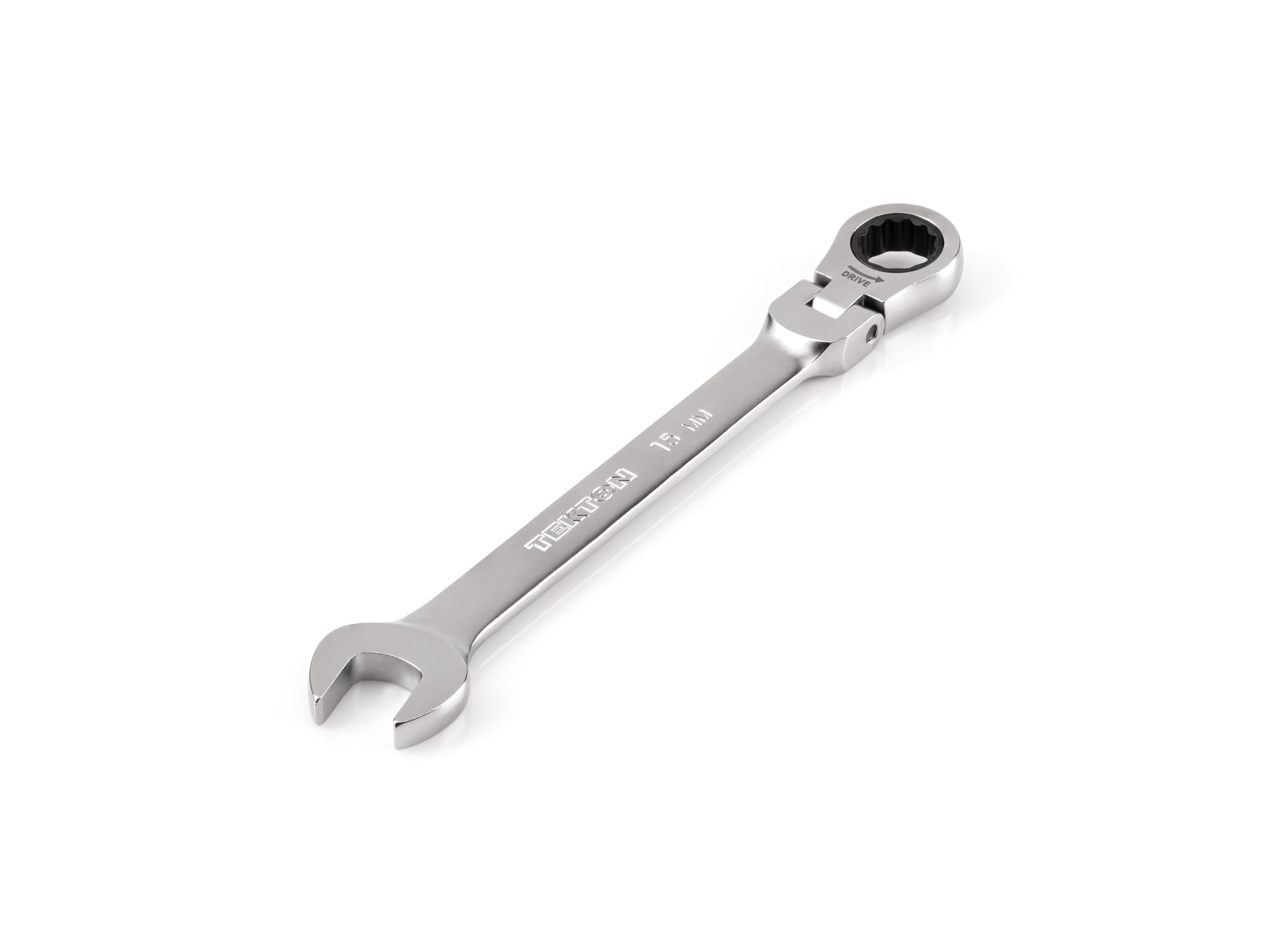 15 mm Flex Head 12-Point Ratcheting Combination Wrench