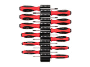 Torx Screwdriver Set with Modular Organizers - 4 Inch Shanks, 12-Piece (T6 - T45)