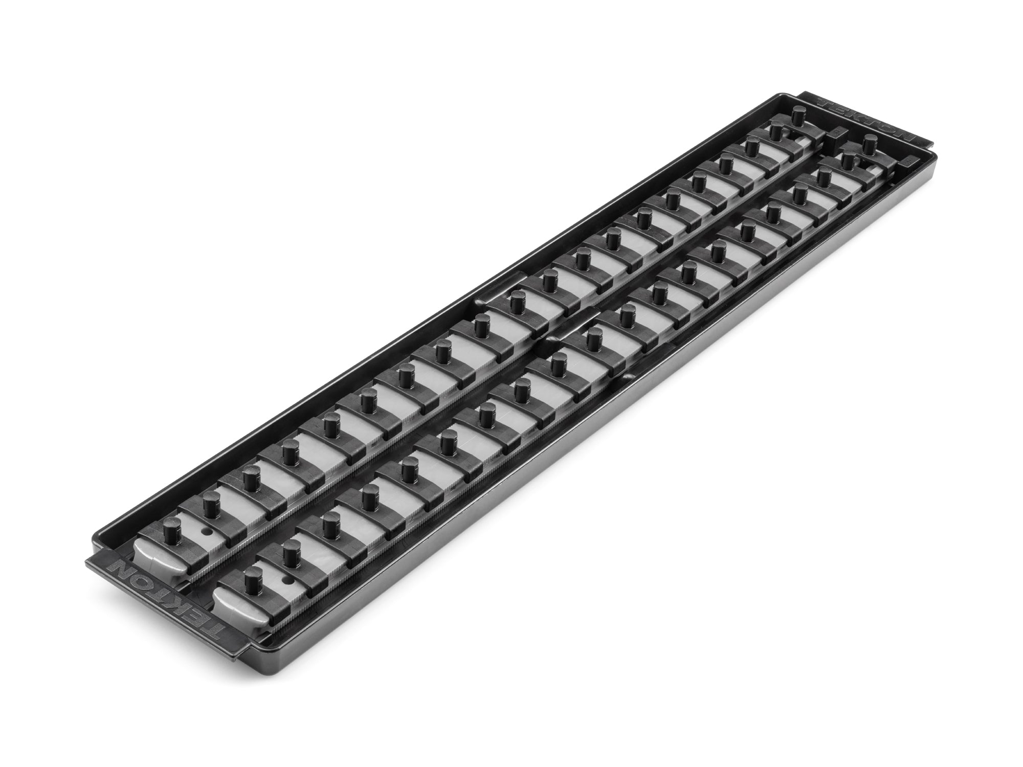 1/4 Inch Drive 2-Rail Socket Organizer Set, Gray (40-Tool)