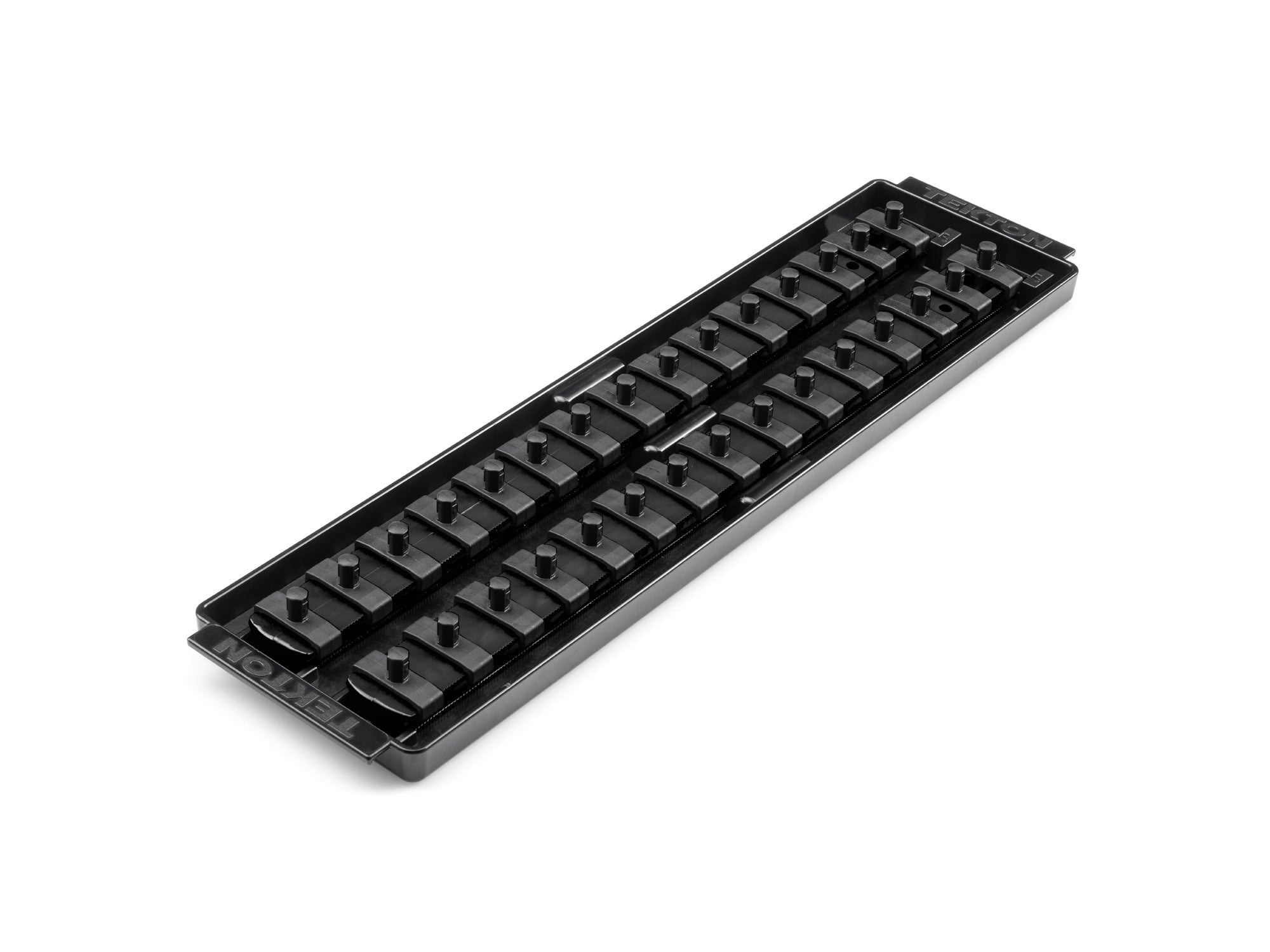 1/4 Inch Drive 2-Rail Socket Organizer Set, Black (30-Tool)