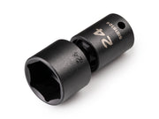 3/8 Inch Drive x 24 mm Shallow 6-Point Universal Joint Impact Socket
