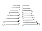 45-Degree Offset Box End Wrench Set, 19-Piece (1/4 - 1-1/4 in., 6-32 mm)